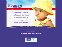 Tablet Screenshot of huguenotpediatrics.com